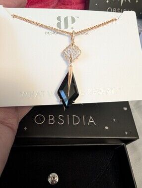 BP Obsidia The Luminara Necklace Lab-Created Onyx Sandstone 30" NK38484